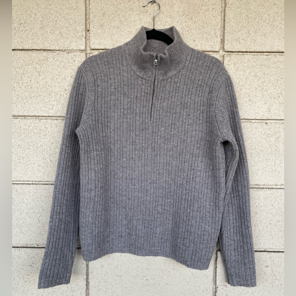 Banana Republic Wool Camel Hair Quarter Zip